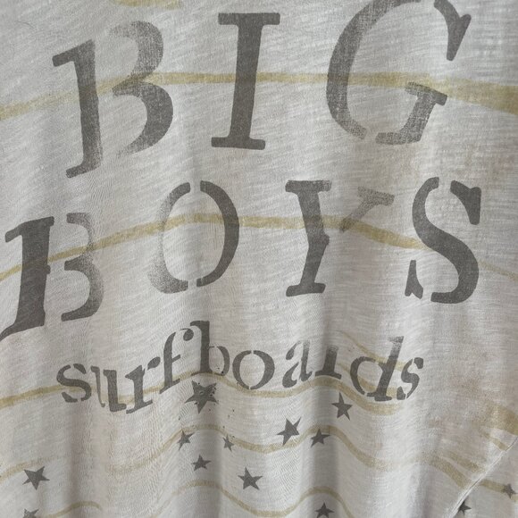 MAGNOLIA PEARL "Big Boys Surfboards" Distressed Tee is NWOT! One Size Fits Most - Picture 6 of 9